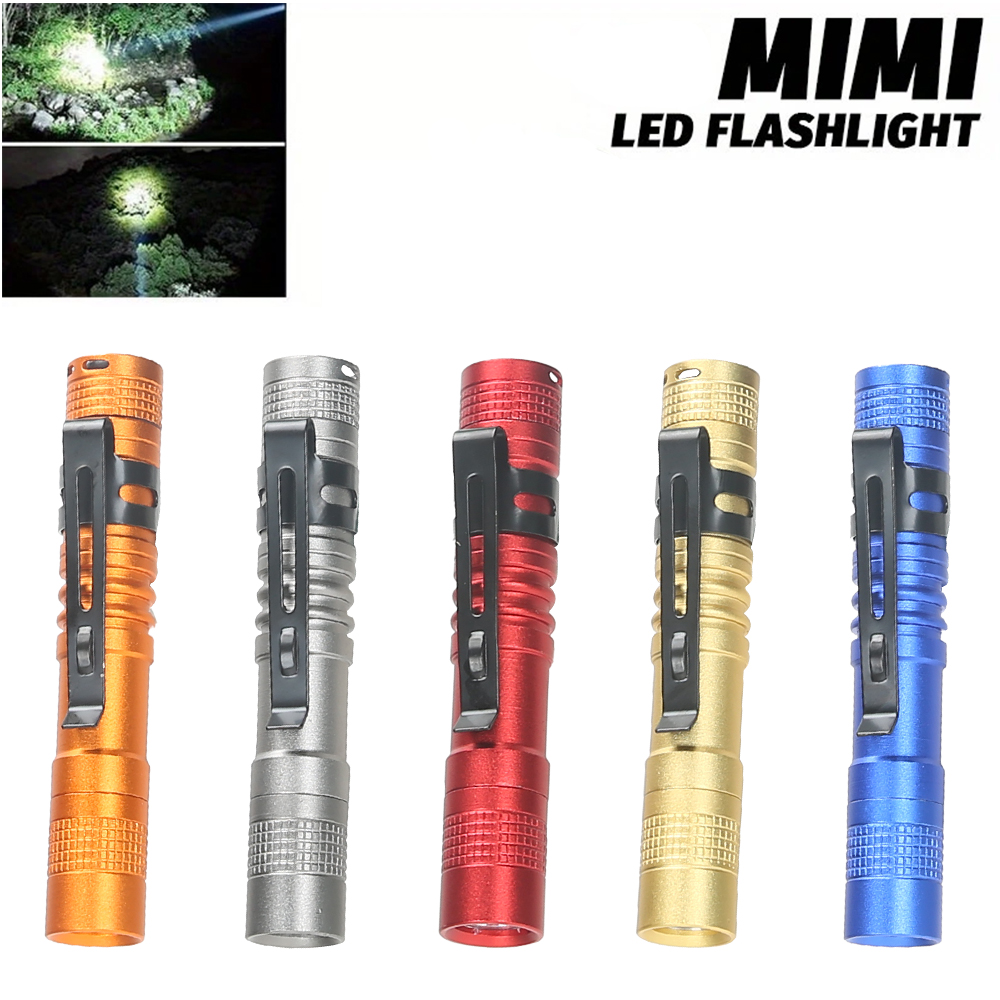 Outdoor Lighting Landscape - ไฟฉาย LED แบบพกพาขนาดเล็กพร้อมคลิปหนีบ ความสว่างสูงพิเศษ ความสว่างสูง ไฟฉายพกพาสำหรับตั้งแคมป์กลางแจ้งฉุกเฉิน