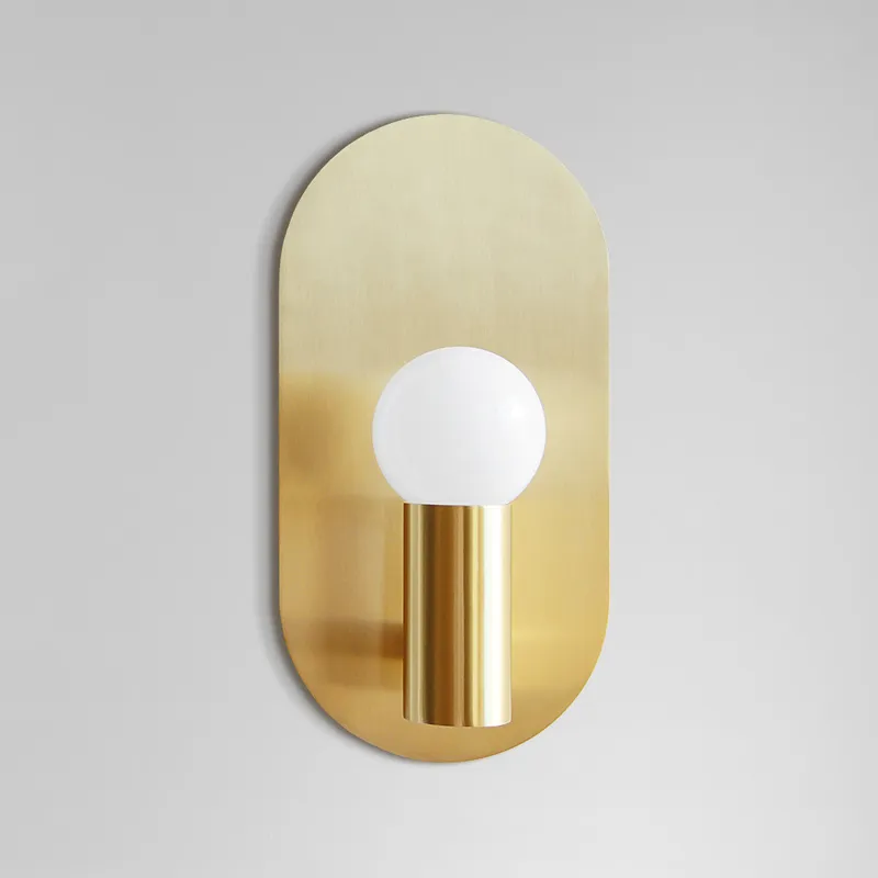 Outdoor Lighting Brass - โคมไฟติดผนังข้างเตียงสไตล์นอร์ดิกสำหรับโรงแรม โคมไฟทองเหลืองย้อนยุคสุดหรูสำหรับโรงแรมและคลับเฮาส์ จัดส่งโดยตรง