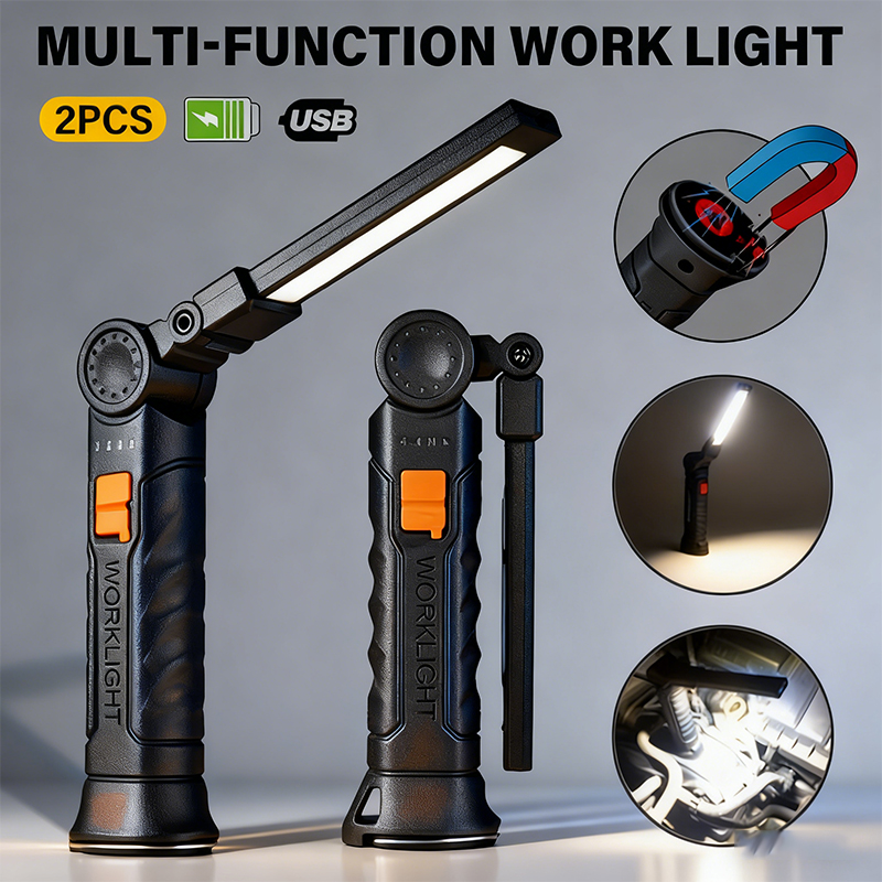 Outdoor Lighting Landscape - ไฟฉาย LED แบบพกพา COB ชาร์จไฟผ่าน USB