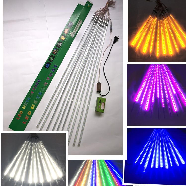 Outdoor Lighting Youtube - 30/50/80ซม.กลางแจ้งฝนดาวตก10หลอด LED String กันน้ำสำหรับคริสต์มาสงานแต่งงานปาร์ตี้วันหยุดตกแต่ง