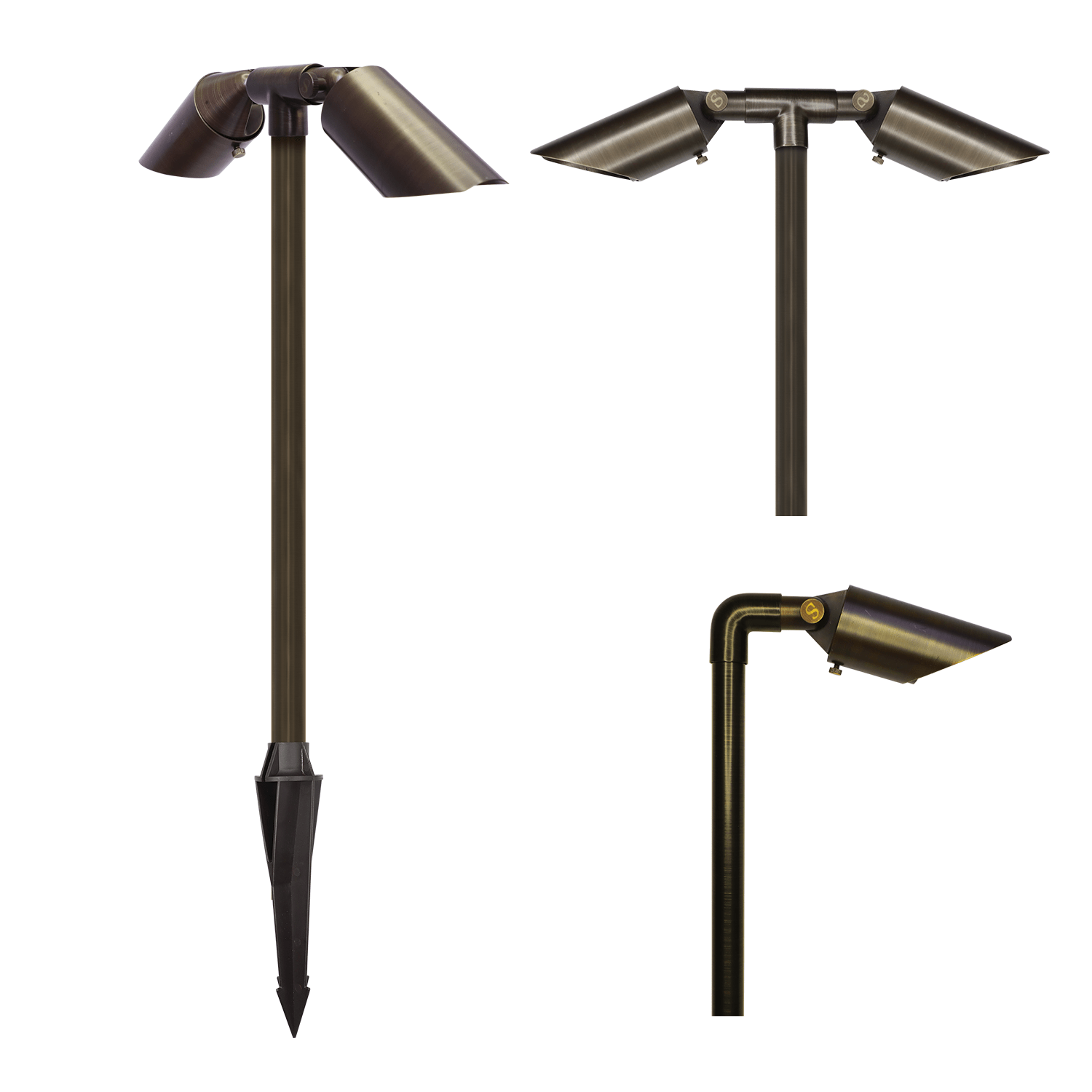 Outdoor Lighting Brass - ไฟสวน LED สำหรับตกแต่งทางเดินกลางแจ้ง กันน้ำ IP65 12w
