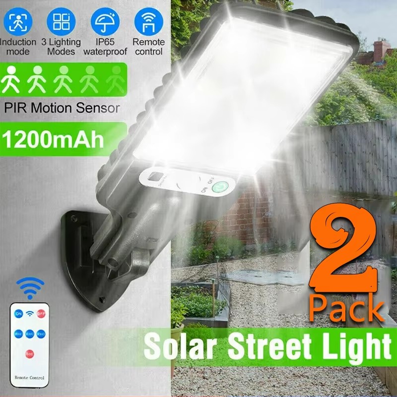 Outdoor Lighting Landscape - ไฟสวนพลังงานแสงอาทิตย์กลางแจ้งพร้อมเซ็นเซอร์ตรวจจับความเคลื่อนไหวของร่างกายมนุษย์ 3 โหมด สำหรับระเบียง โรงรถ ลานบ้าน