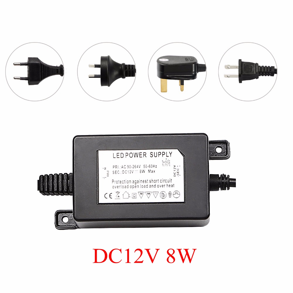 Outdoor Lighting Uk - IP67 กันน้ำ DC12V 8W หม้อแปลงไฟฟ้าสำหรับไฟ LED