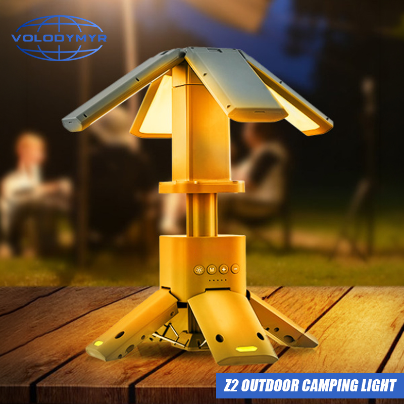 Outdoor Lighting Youtube - VOLODYMYR ไฟ LED ความสว่างสูงสำหรับตั้งแคมป์ ขาตั้งกล้องแบบยืดหดได้ โคมไฟหลอดสำหรับเต็นท์กลางแจ้งแบบพกพา