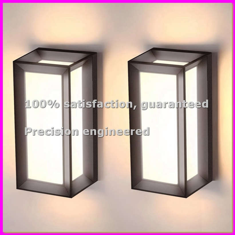 Outdoor Lighting For Front Of House - ไฟติดผนังภายนอกสำหรับบ้าน, โคมไฟ LED ภายนอกอาคาร 3 สีเปลี่ยนได้