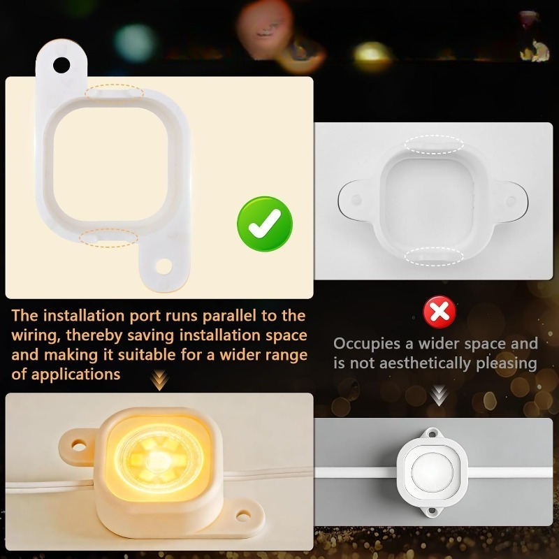 Outdoor Lighting Govee - คลิปไฟ LED 52/88/138 ชิ้นพร้อมที่ยึด สำหรับไฟกลางแจ้ง Govee