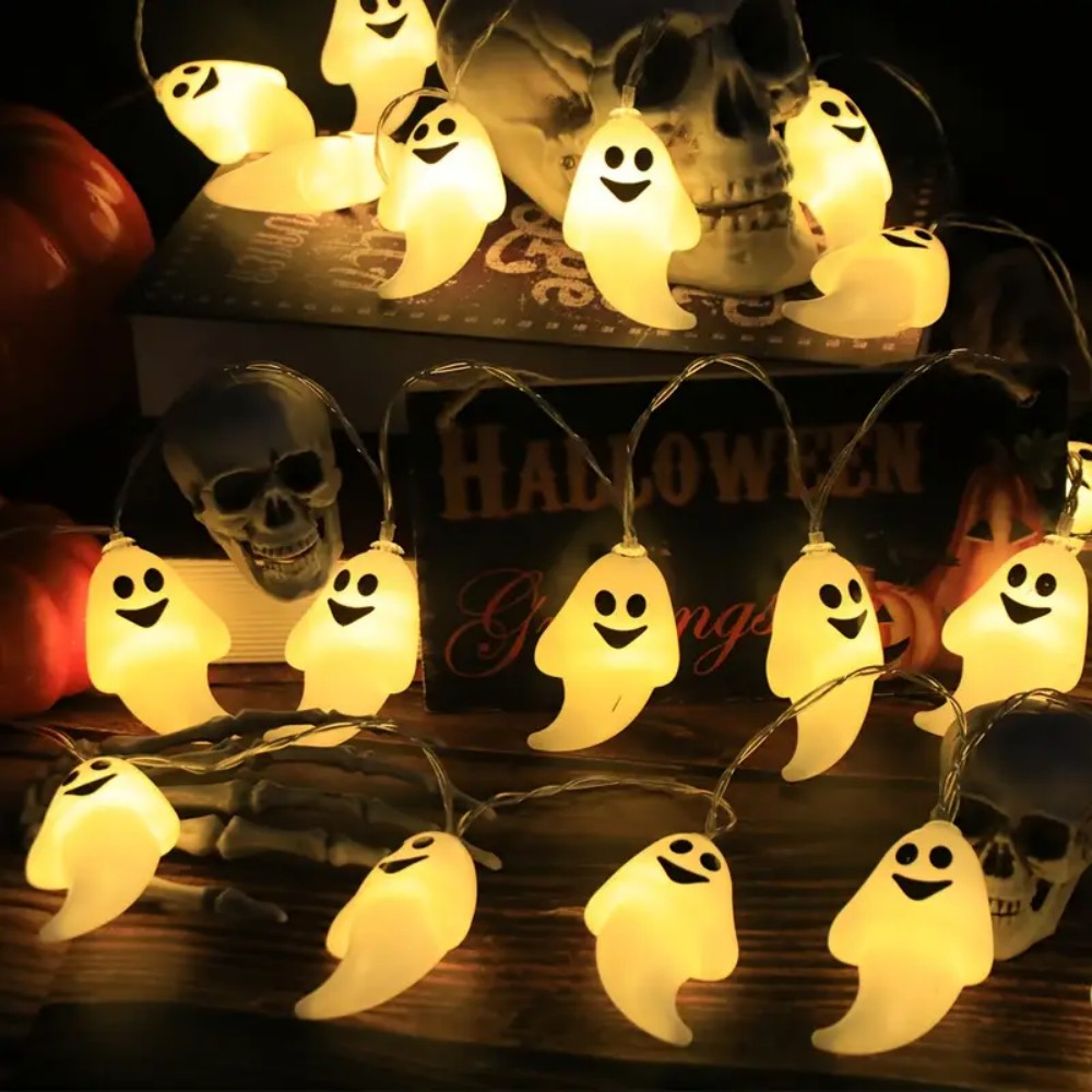 Outdoor Lighting For Front Of House - ไฟ LED รูปผี 1 ชิ้น สำหรับตกแต่งเทศกาล