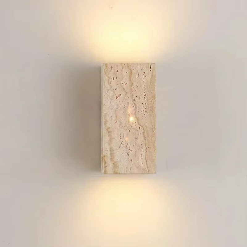 สีเหลือง Travertine หินโคมไฟติ - Outdoor Lighting For Front Of House บทวิจารณ์และราคา