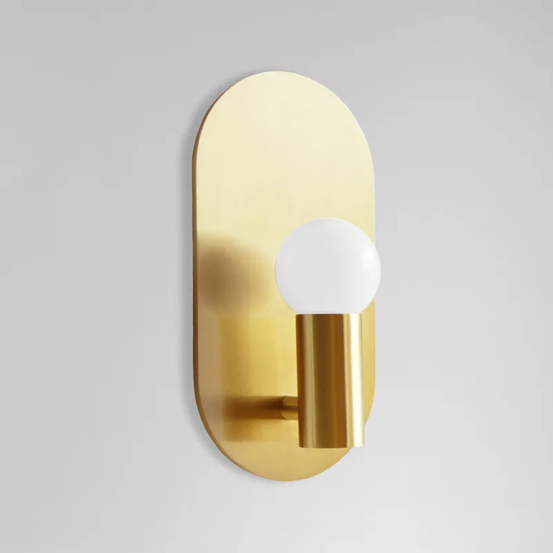 โคมไฟติดผนังข้างเตียงสไตล์นอร์ - Outdoor Lighting Brass บทวิจารณ์และราคา