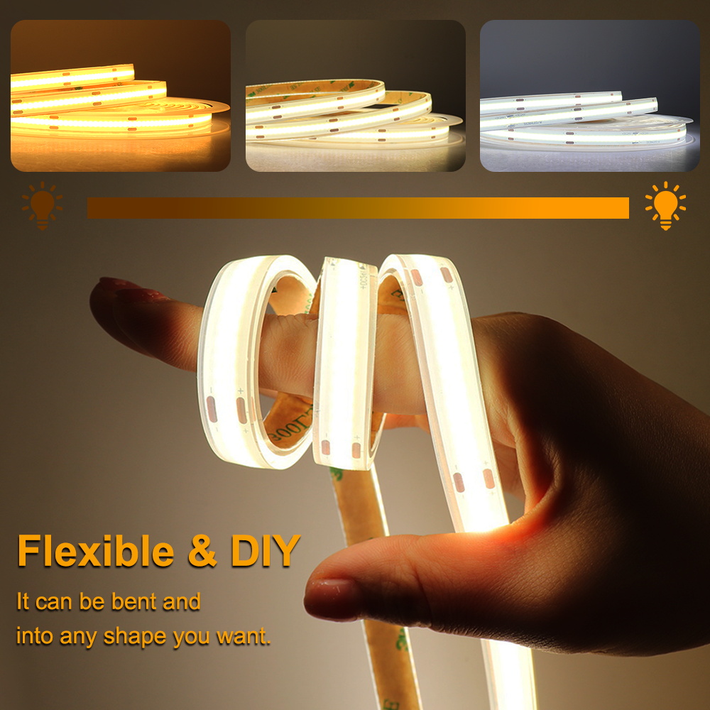 IP68 กันน้ํา COB LED Strip 12V - Outdoor Lighting Led Strip บทวิจารณ์และราคา
