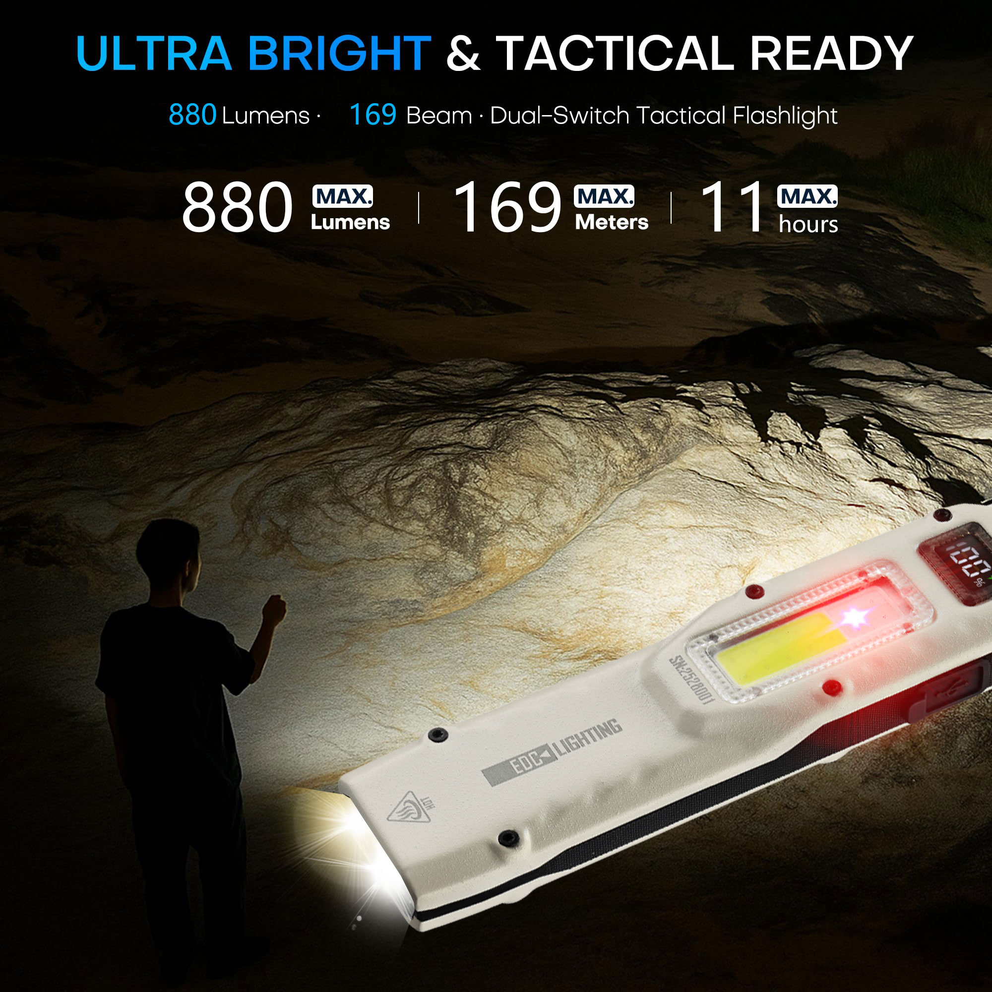 แบบพกพา 880LM YEMAO M28 Ultra- - Outdoor Lighting Landscape บทวิจารณ์และราคา