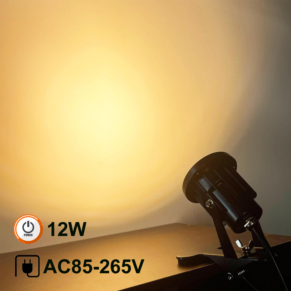 ไฟสปอตไลท์แบบหนีบ กันน้ำ 12W 1 - Outdoor Lighting Uk บทวิจารณ์และราคา