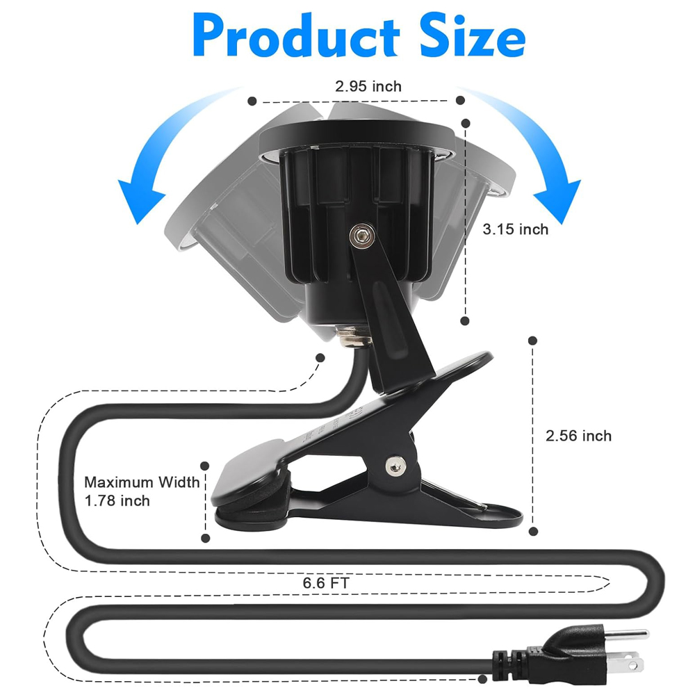 ไฟสปอตไลท์แบบหนีบ กันน้ำ 12W 1 - Outdoor Lighting Uk บทวิจารณ์และราคา