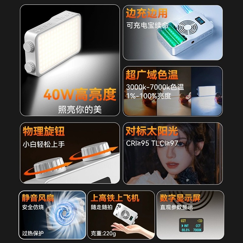 ไฟเติมสี RGB 40 ดวง แสงเต็มสีส - Outdoor Lighting In Photography บทวิจารณ์และราคา