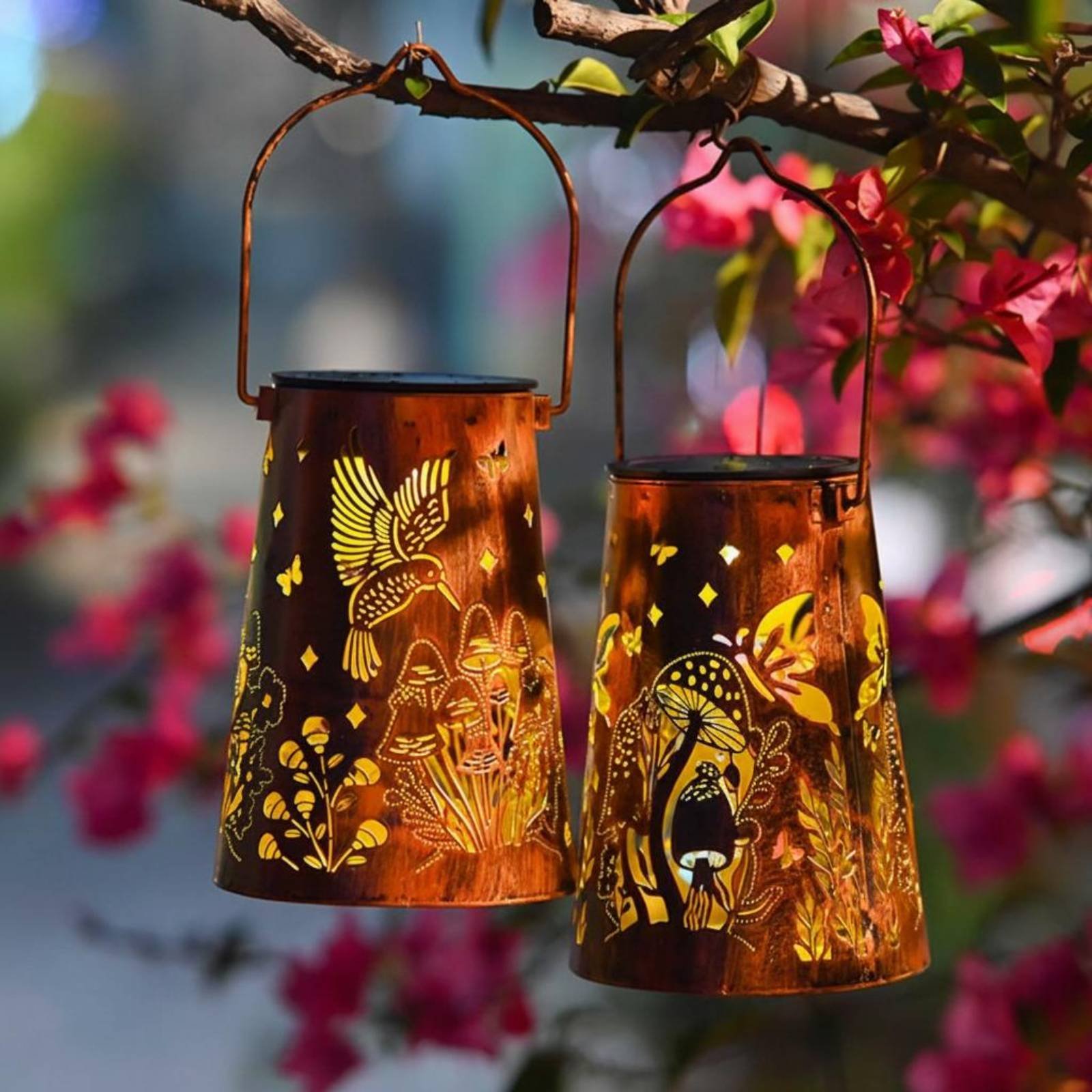 โคมไฟสวนลายดอกไม้ โคมไฟสวน ระบ - Outdoor Lighting Decoration บทวิจารณ์และราคา