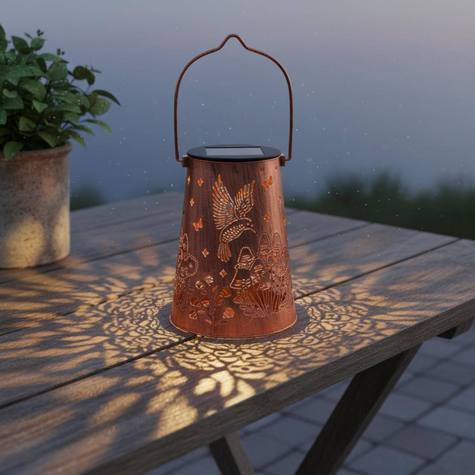 โคมไฟสวนลายดอกไม้ โคมไฟสวน ระบ - Outdoor Lighting Decoration บทวิจารณ์และราคา