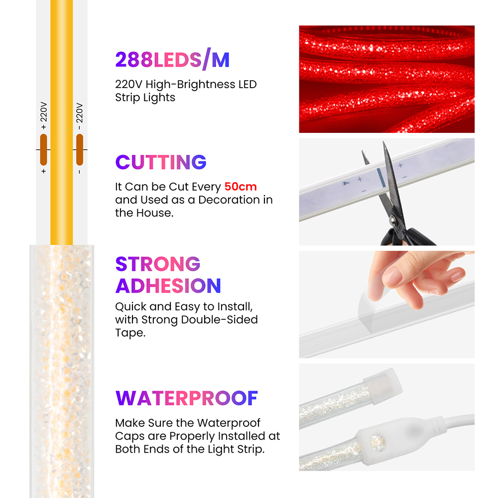 ไฟนีออน LED COB 288 ดวง สำหรับ - Outdoor Lighting Uk บทวิจารณ์และราคา