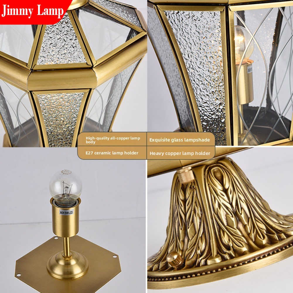 โคมไฟติดผนังสไตล์ยุโรปสำหรับภา - Outdoor Lighting Brass บทวิจารณ์และราคา