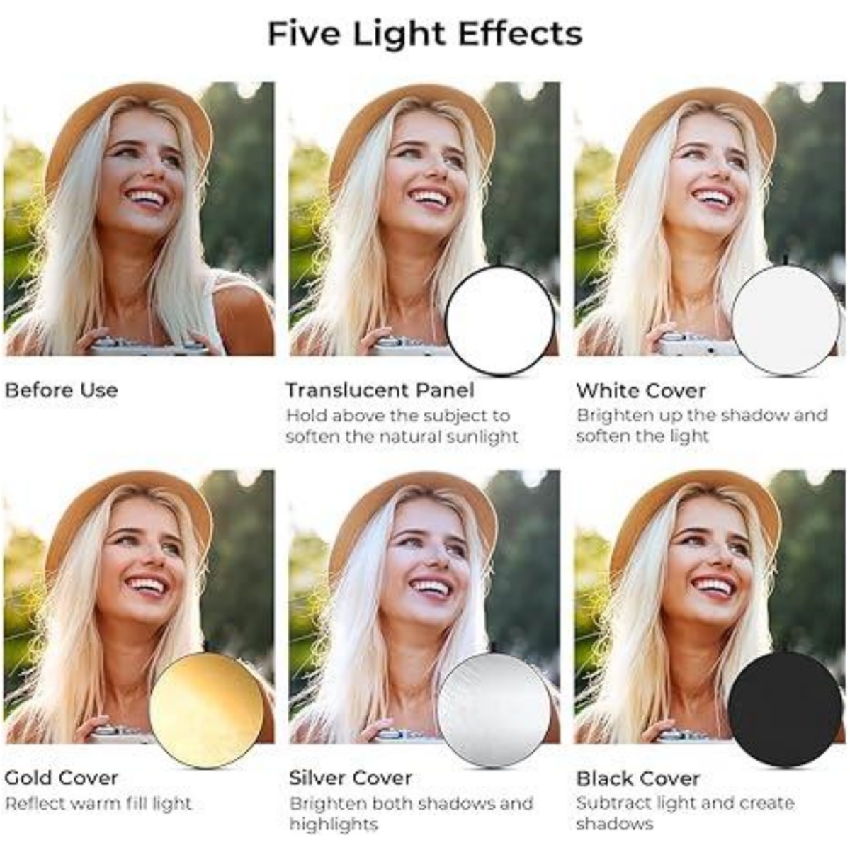 Huanyingbjb ตัวสะท้อนแสงแบบพกพ - Outdoor Lighting In Photography บทวิจารณ์และราคา