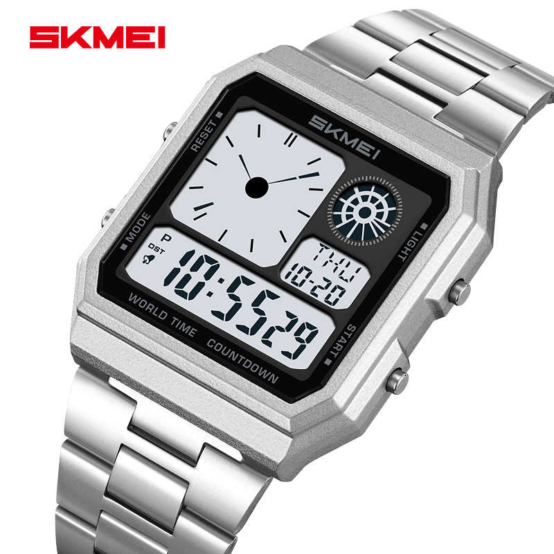 SKMEI 2353 สแตนเลสสตีลนาฬิกาข้ - Outdoor Lighting Led Strip บทวิจารณ์และราคา
