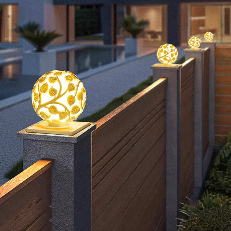 ไฟเสาภายนอกอาคาร ไฟเสา LED พลั - Outdoor Lighting Decoration บทวิจารณ์และราคา