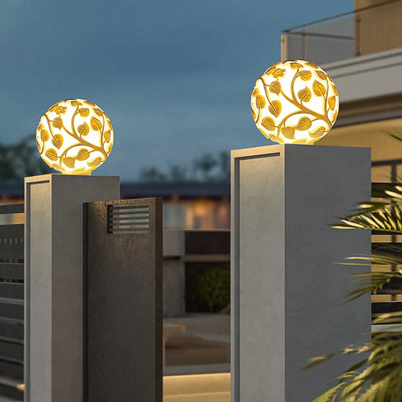 ไฟเสาภายนอกอาคาร ไฟเสา LED พลั - Outdoor Lighting Decoration บทวิจารณ์และราคา