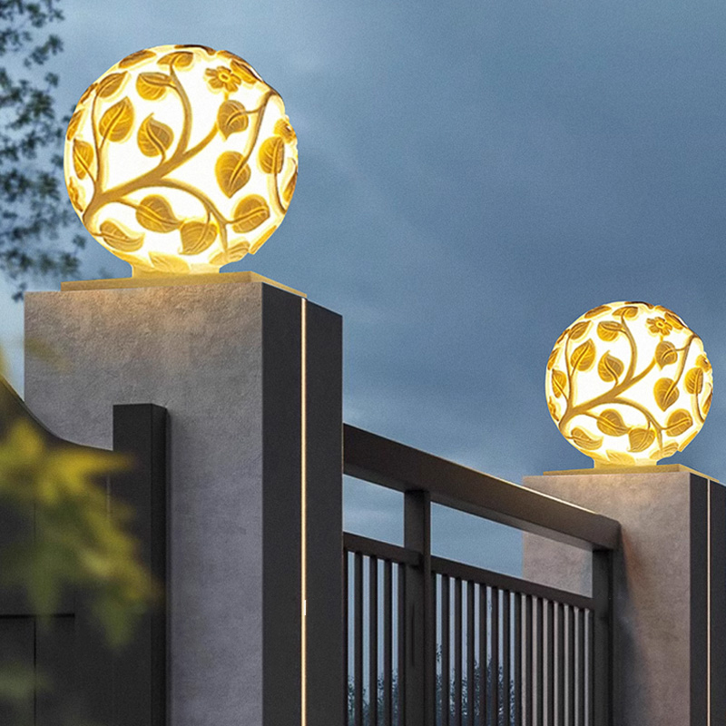 ไฟเสาภายนอกอาคาร ไฟเสา LED พลั - Outdoor Lighting Decoration บทวิจารณ์และราคา