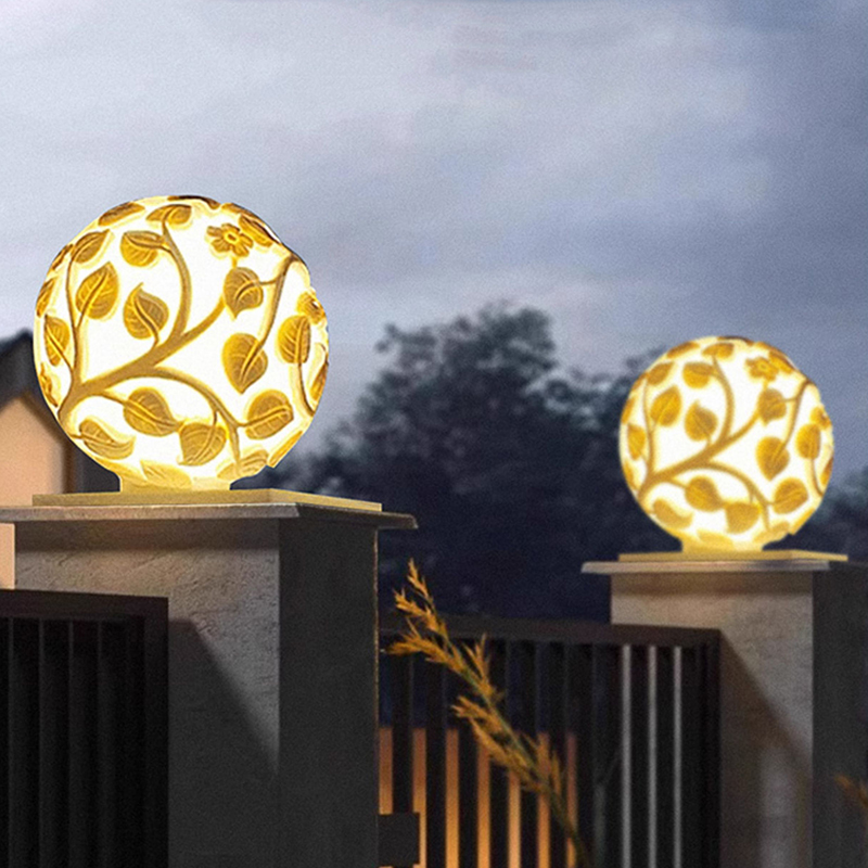 ไฟเสาภายนอกอาคาร ไฟเสา LED พลั - Outdoor Lighting Decoration บทวิจารณ์และราคา