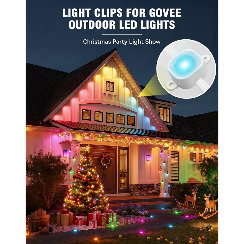 คลิปหนีบไฟกลางแจ้ง 200 ชิ้น สำ - Outdoor Lighting Govee บทวิจารณ์และราคา