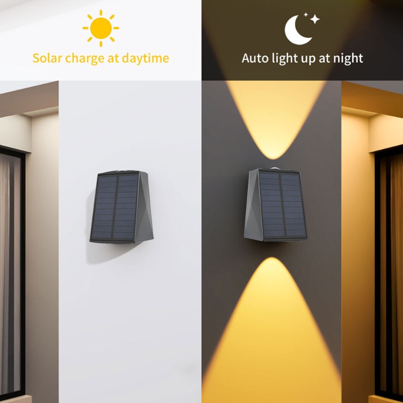 ไฟ LED ผนังพลังงานแสงอาทิตย์โค - Outdoor Lighting For Front Of House บทวิจารณ์และราคา