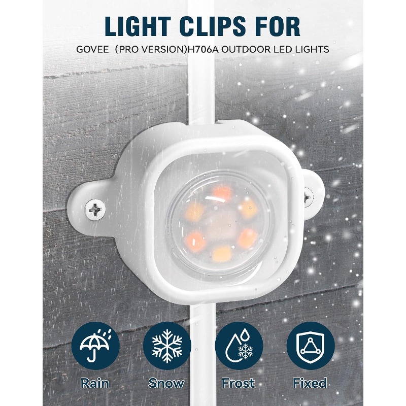 คลิปไฟ LED 55 ชิ้นพร้อมสกรู สำ - Outdoor Lighting Govee บทวิจารณ์และราคา