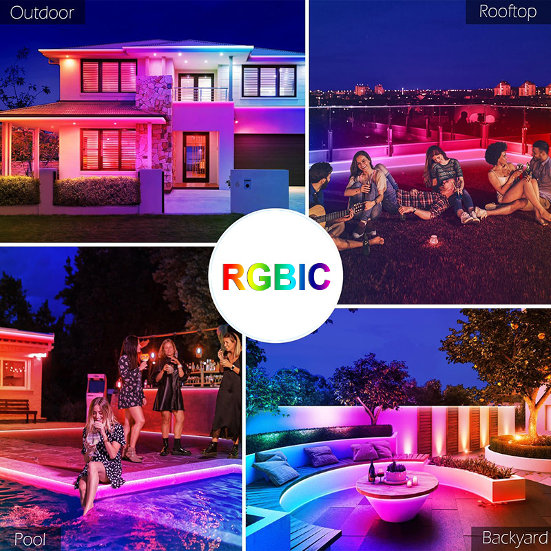 แถบไฟสีสันสดใสกันน้ำ, RGB/RGBI - Outdoor Lighting Led Strip บทวิจารณ์และราคา