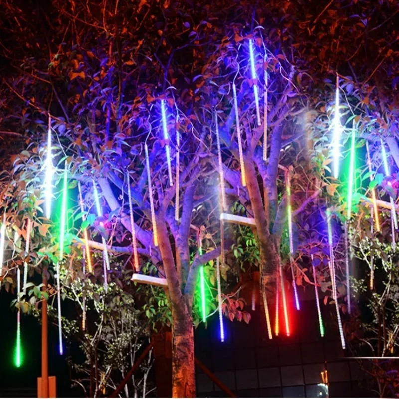 30 ซม./50 ซม.ฝนดาวตกกันน้ํา 8  - Outdoor Lighting Youtube บทวิจารณ์และราคา