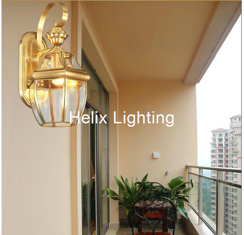 จัดส่งฟรีทองเหลืองโบราณโคมไฟติ - Outdoor Lighting Brass บทวิจารณ์และราคา