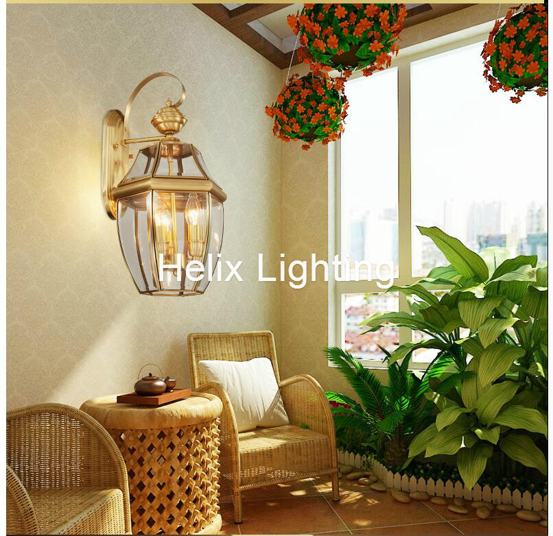 จัดส่งฟรีทองเหลืองโบราณโคมไฟติ - Outdoor Lighting Brass บทวิจารณ์และราคา