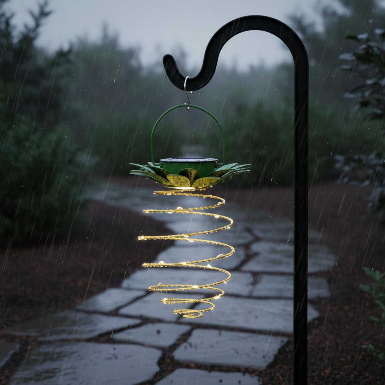 โคมไฟพลังงานแสงอาทิตย์รูปสับปะ - Outdoor Lighting Landscape บทวิจารณ์และราคา