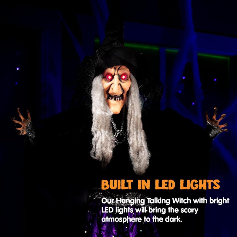 ของตกแต่งฮาโลวีนแม่มดเคลื่อนไห - Outdoor Lighting For Front Of House บทวิจารณ์และราคา