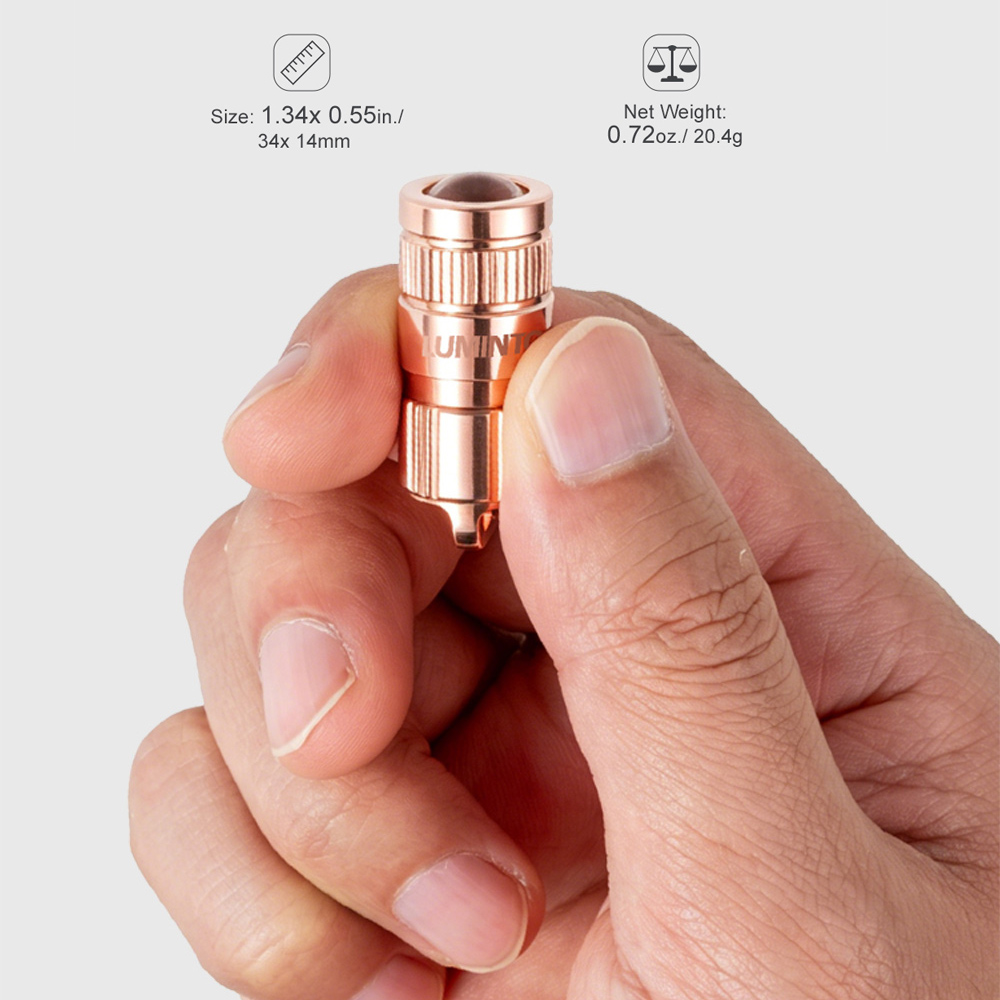 ไฟฉายทองแดง EDC LED ไฟฉายพกพาแ - Outdoor Lighting Brass บทวิจารณ์และราคา