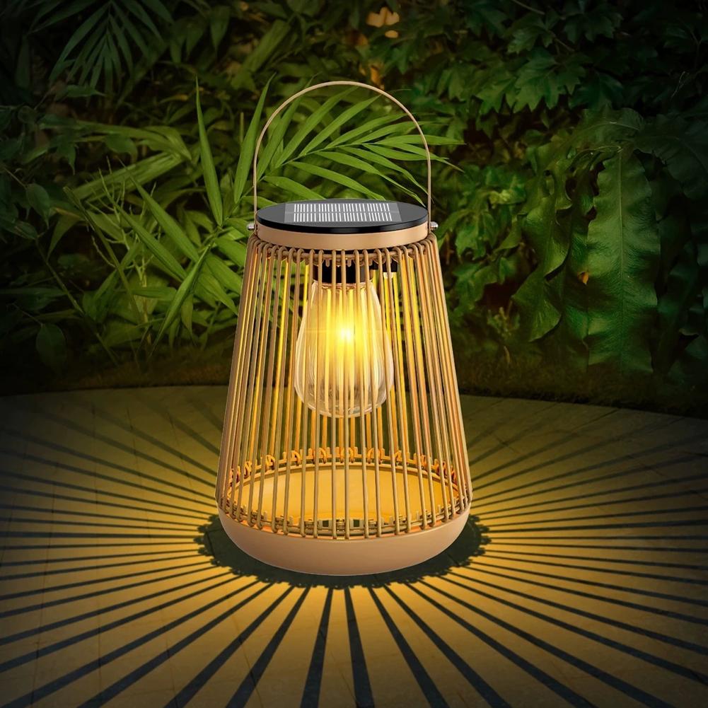 โคมไฟโซลาร์หวายกันน้ำ IP65 สำห - Outdoor Lighting Decoration บทวิจารณ์และราคา