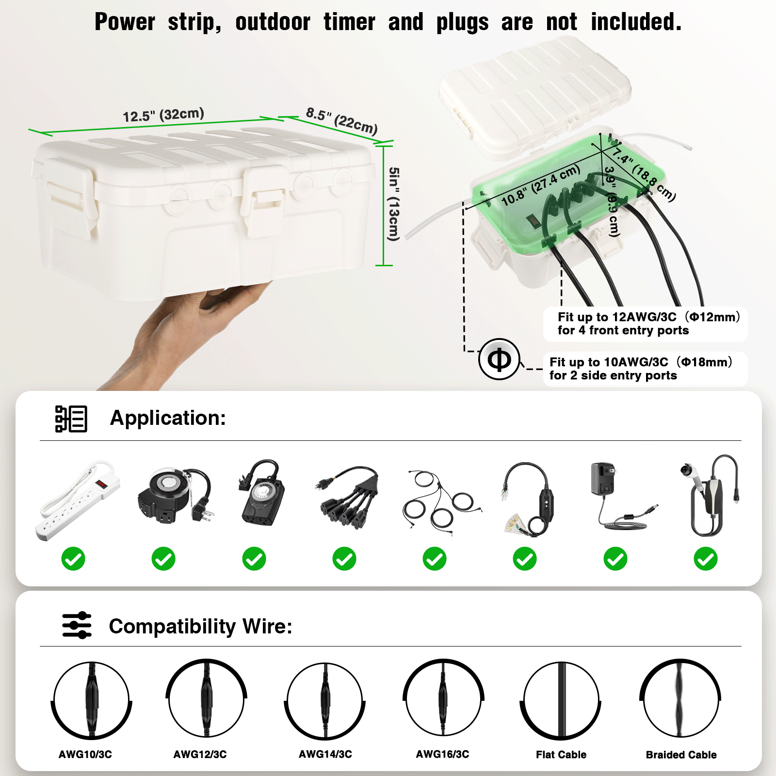 กล่องไฟฟ้ากันน้ำขนาดใหญ่สำหรับ - Outdoor Lighting Electrical Box บทวิจารณ์และราคา