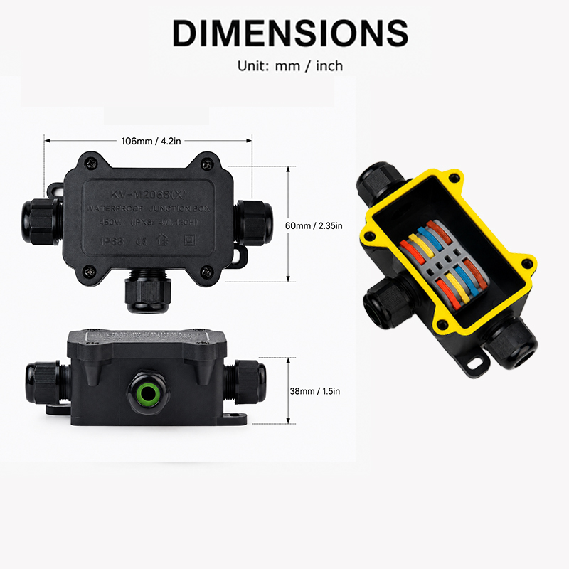 กล่องต่อสายไฟกันน้ำ IP68 แบบ 2 - Outdoor Lighting Electrical Box บทวิจารณ์และราคา