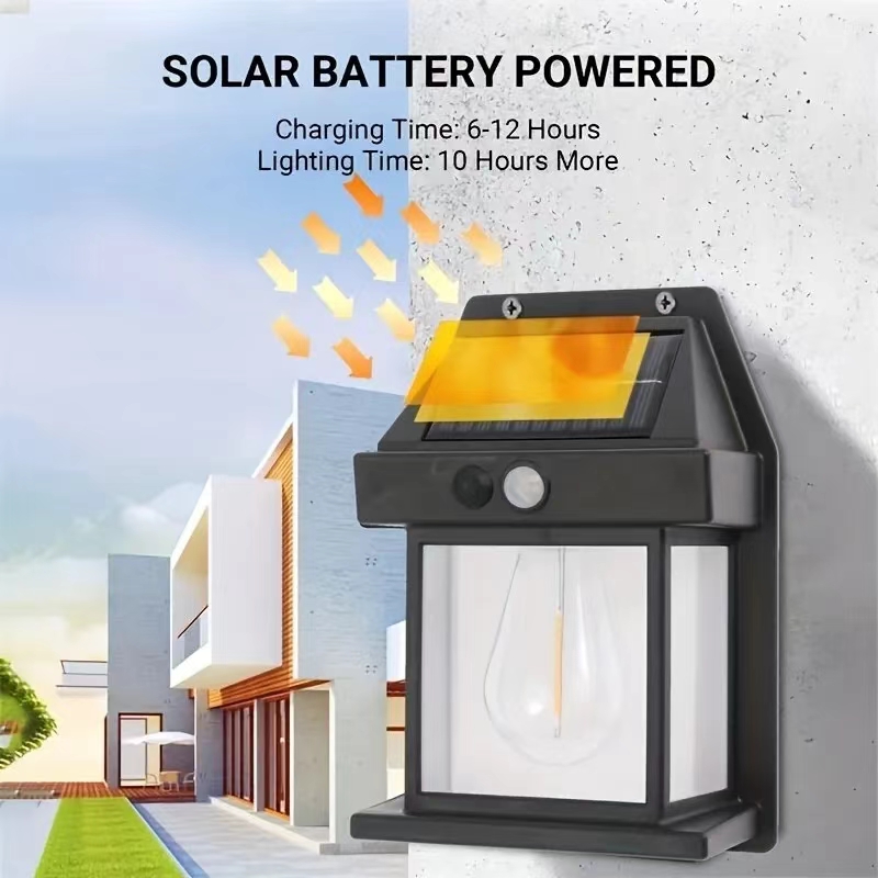 โคมไฟติดผนังพลังงานแสงอาทิตย์ท - Outdoor Lighting For Front Of House บทวิจารณ์และราคา
